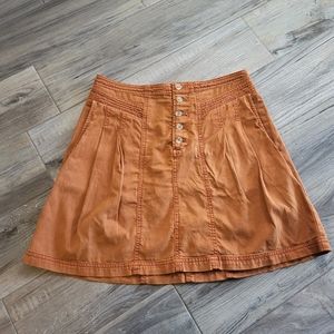 By anthropologie Briony Mini Skirt Dark Orange 4